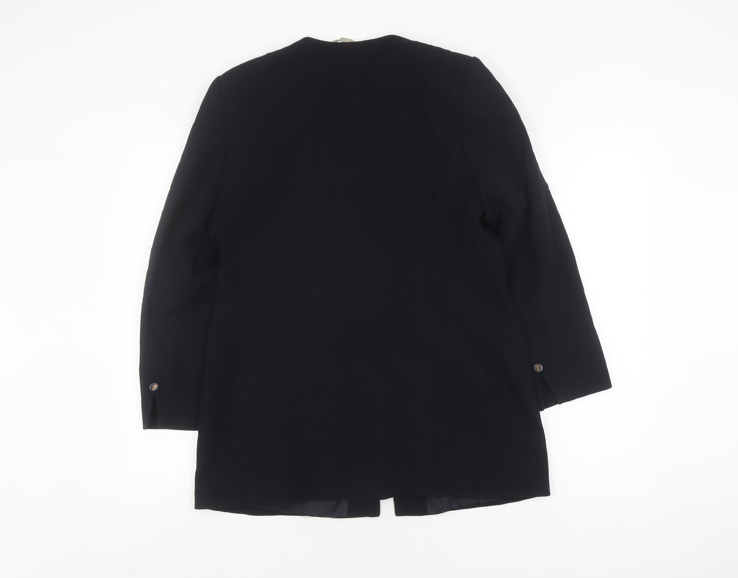Viyella Petite Women’s Black Wool Suit Jacket, Size 12