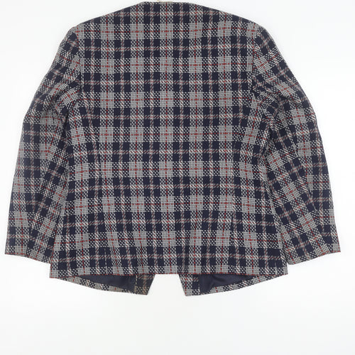 Eastex Women's Multicoloured Check Tweed Jacket, Size 18