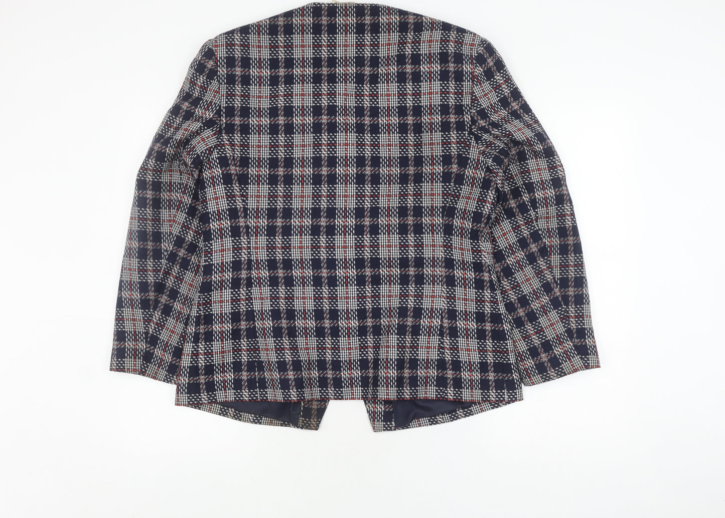 Eastex Women's Multicoloured Check Tweed Jacket, Size 18