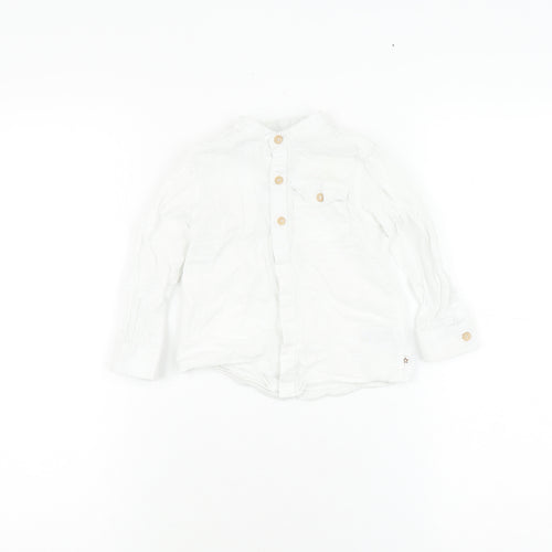 Next Unisex Baby White Button-Up Shirt, 12-18 Months