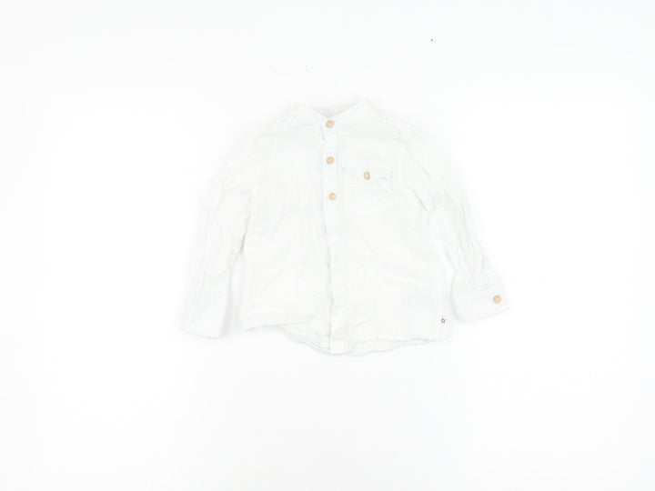 Next Unisex Baby White Button-Up Shirt, 12-18 Months