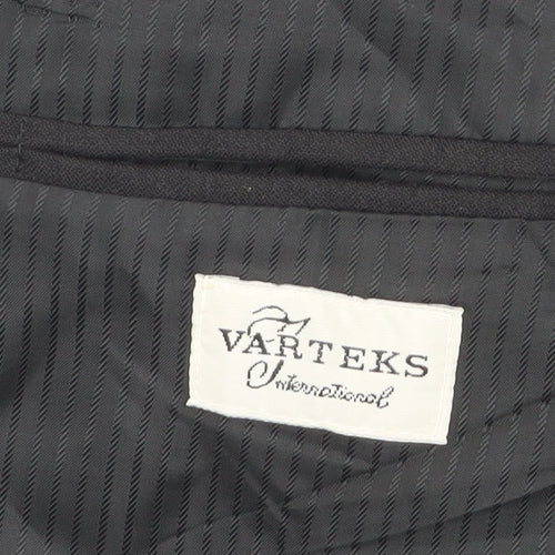 Varteks Men's Black Double-Breasted Tuxedo Blazer 42l