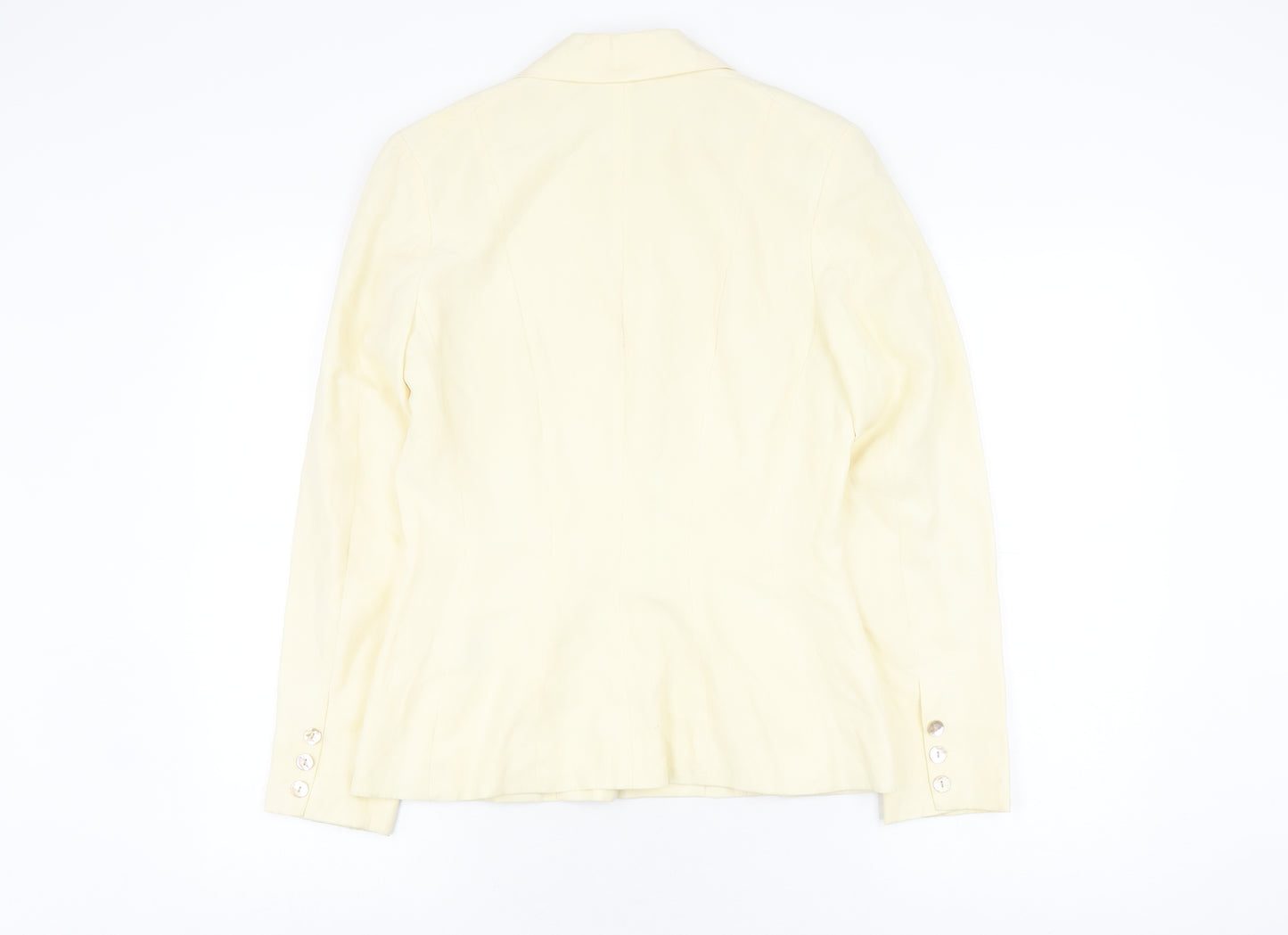 Monsoon Women’s Ivory Silk Linen Suit Jacket - Size 10