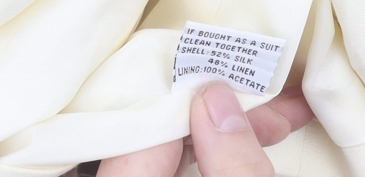 Monsoon Women’s Ivory Silk Linen Suit Jacket - Size 10