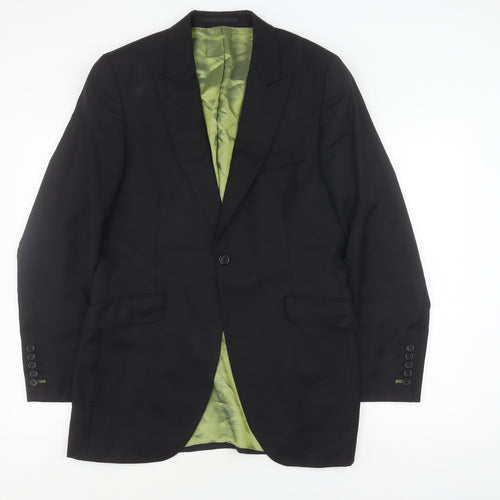 Holland Esquire Men's Black Blazer 40 Regular Fit