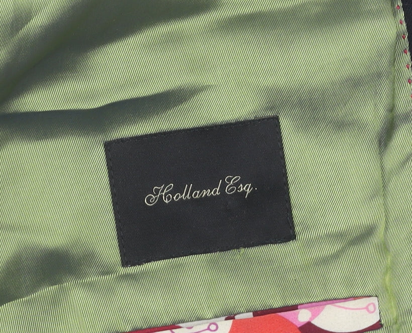 Holland Esquire Men's Black Blazer 40 Regular Fit