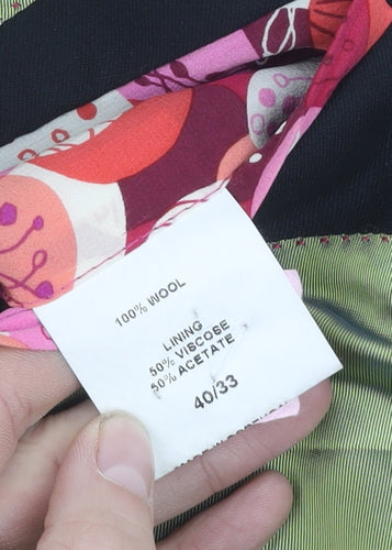 Holland Esquire Men's Black Blazer 40 Regular Fit