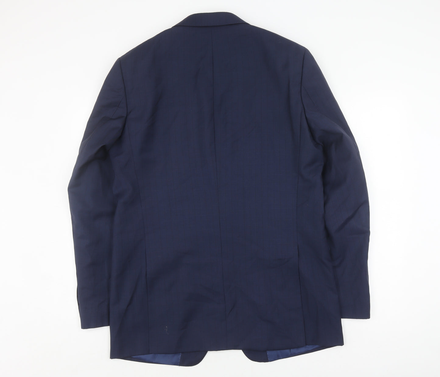 Marks and Spencer Men's Blue Wool Suit Jacket 42L