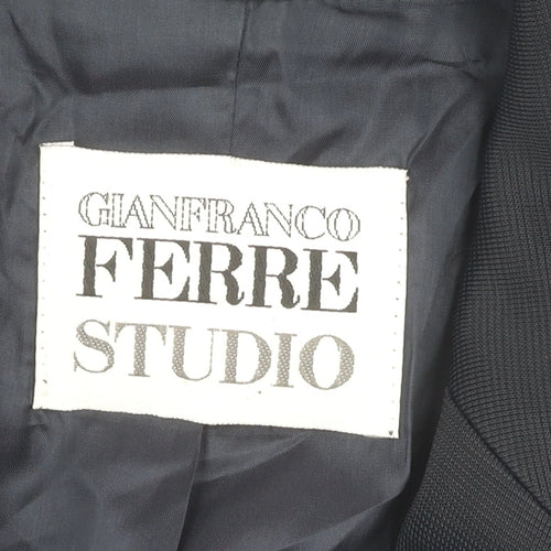 Gianfranco Ferre Women's Black Blazer Size 14 Classic Fit
