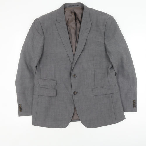 Fellini Tailored Grey Men's Blazer, Size 42S Formal Jacket