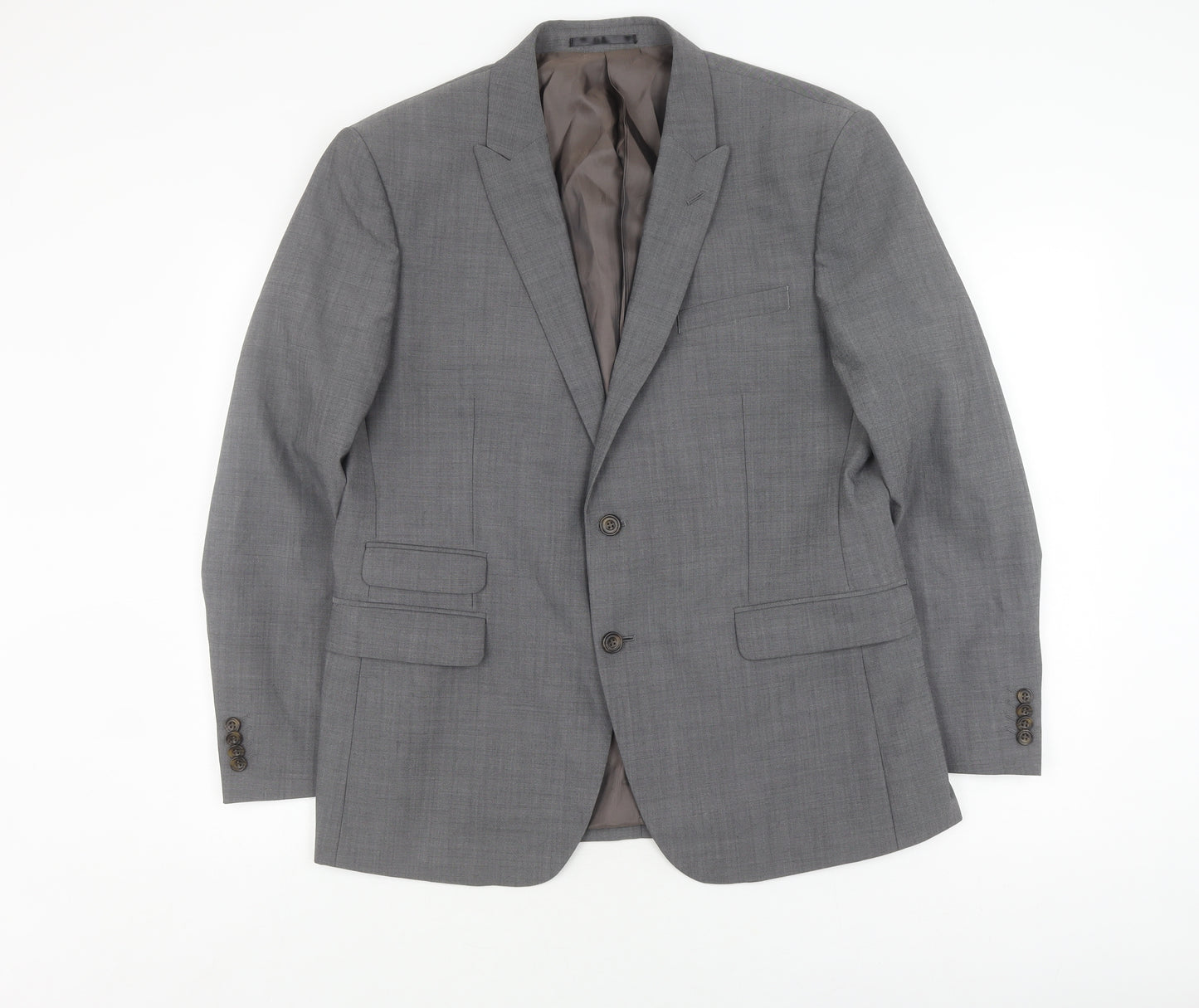 Fellini Tailored Grey Men's Blazer, Size 42S Formal Jacket