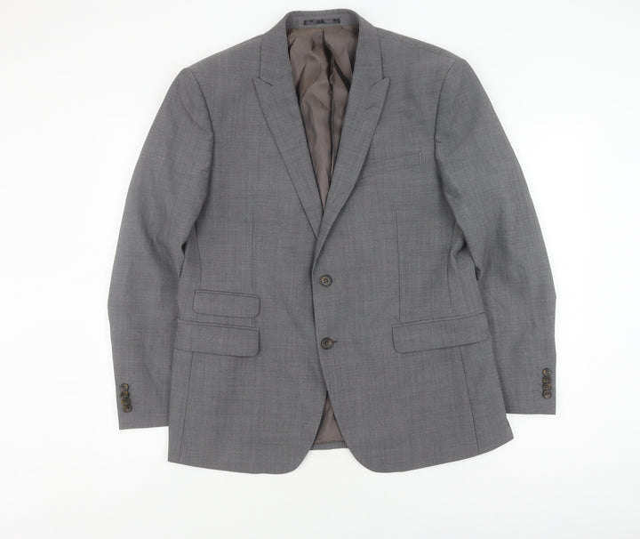 Fellini Tailored Grey Men's Blazer, Size 42S Formal Jacket
