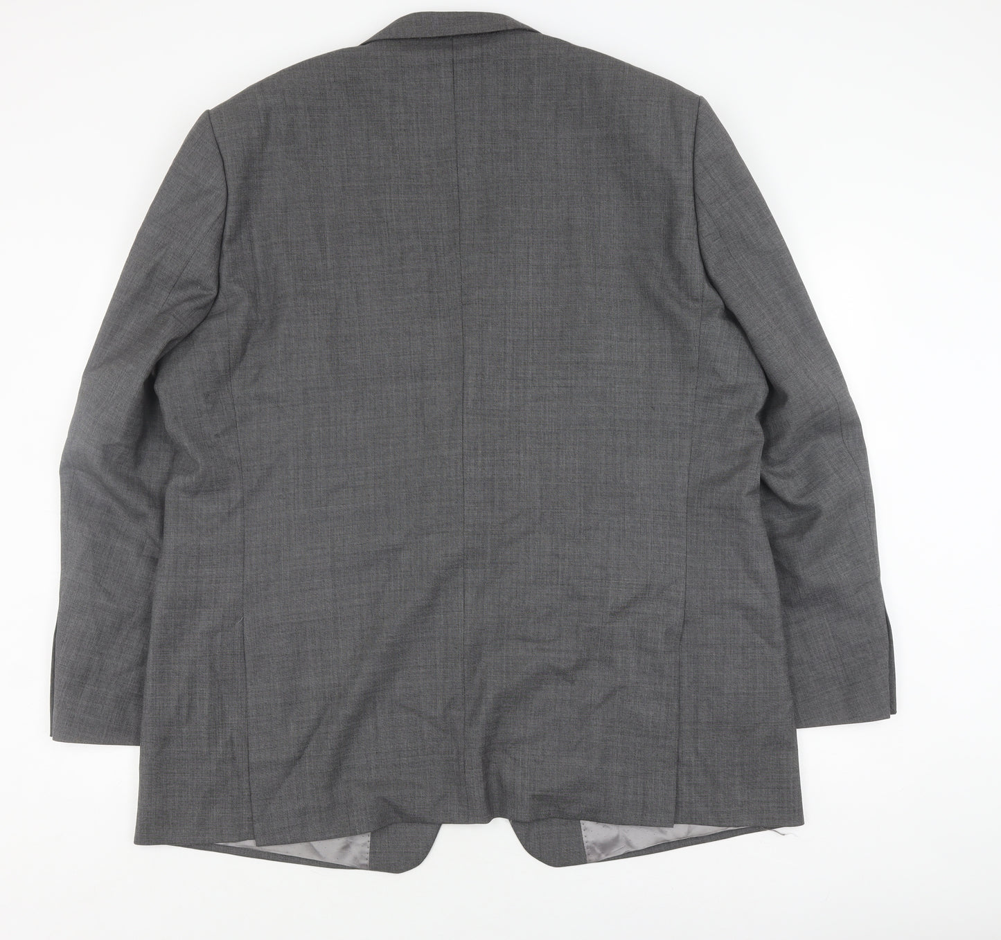 Jonathon Charles Men's Grey Wool Suit Jacket 48L