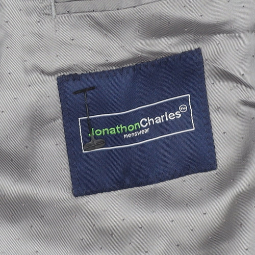 Jonathon Charles Men's Grey Wool Suit Jacket 48L