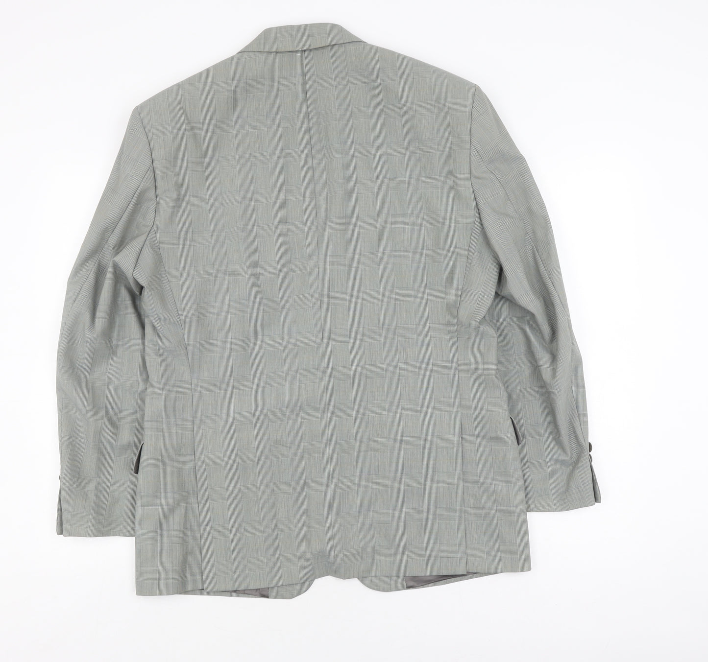 Marks and Spencer Men's Green 38 Blazer, Check Pattern