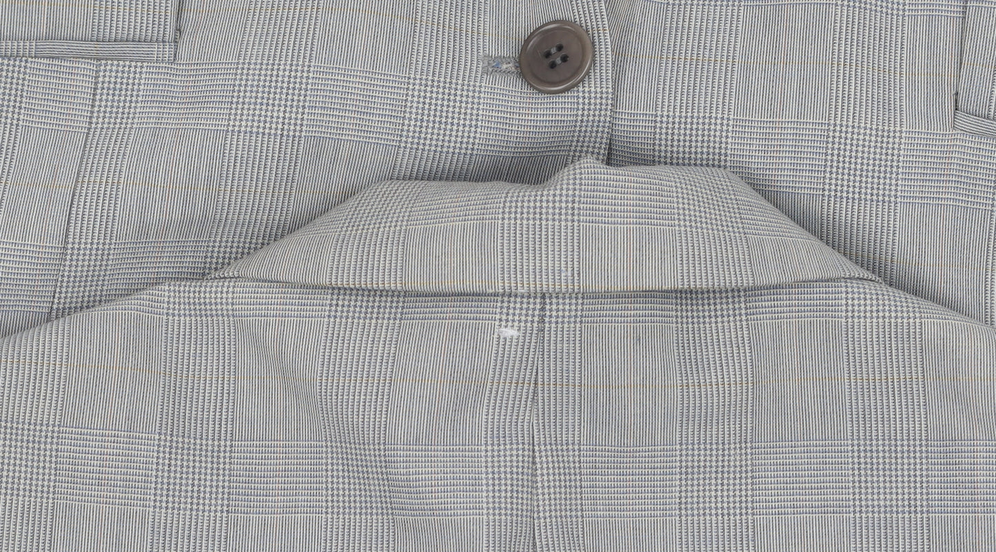 Marks and Spencer Men's Green 38 Blazer, Check Pattern