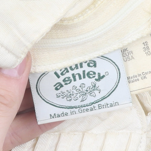 Laura Ashley Women’s Ivory Sleeveless Dress, Size 12