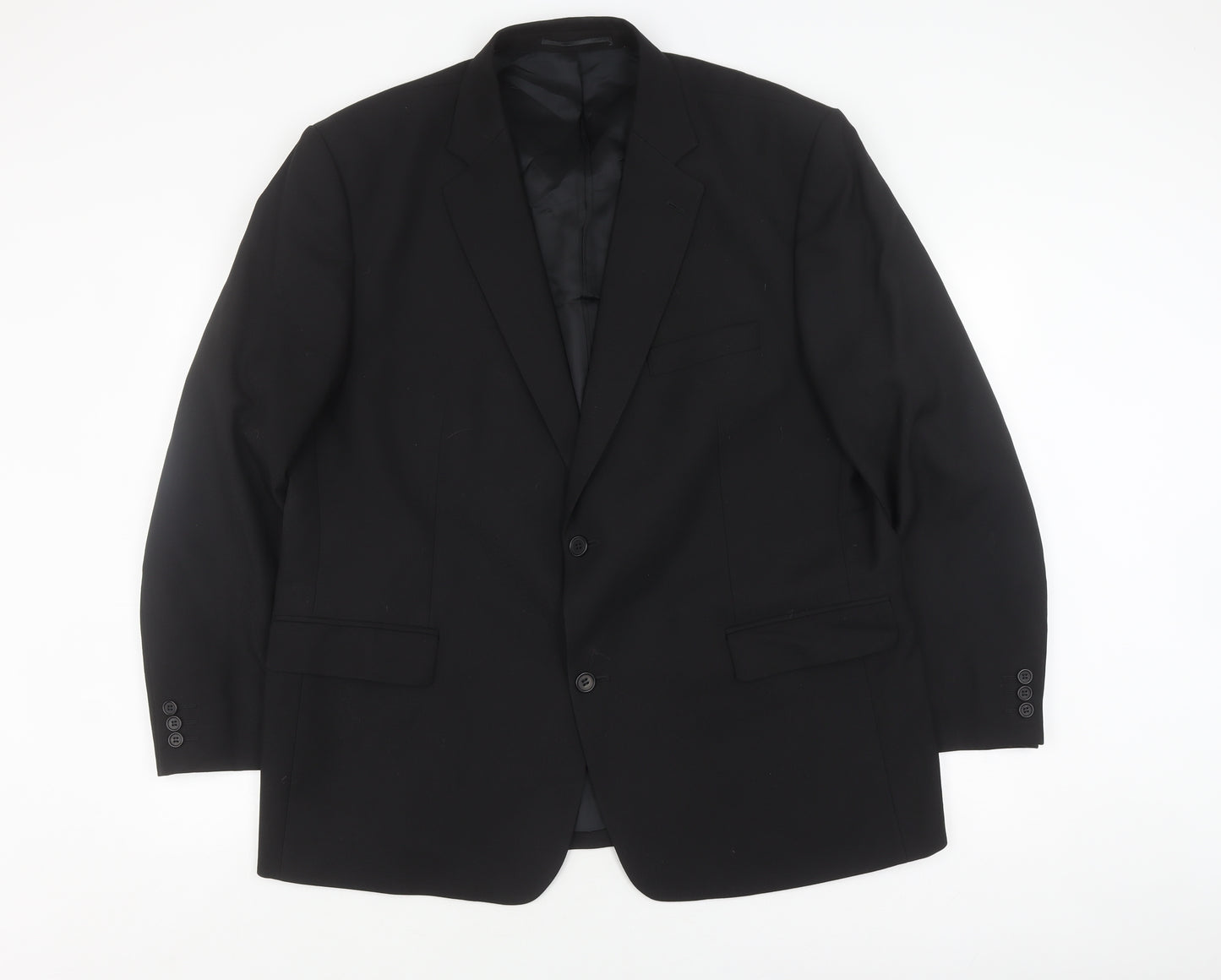 Hugo James Men's Black Blazer, Size 48 Regular Fit