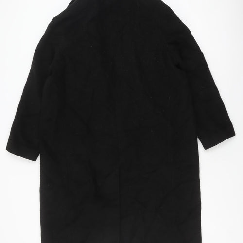 Windsmoor Women's Black Mid-Length Wool Overcoat Size 16