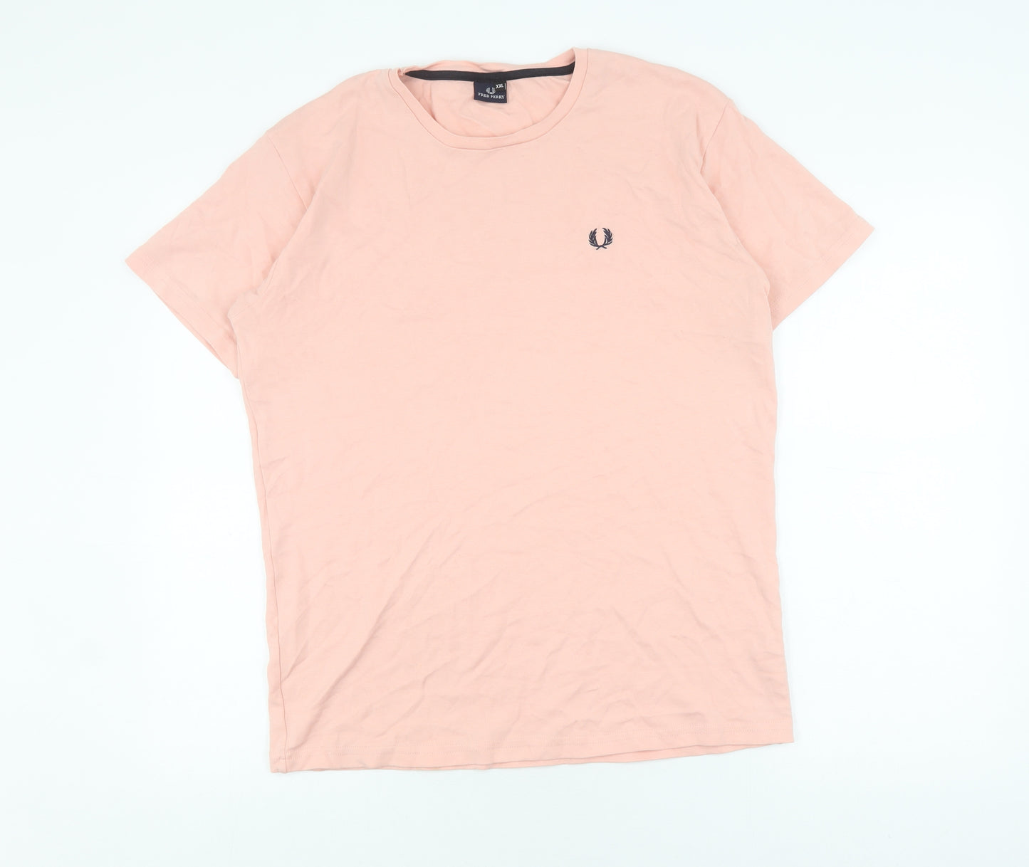 Fred Perry Men's Pink 2XL Cotton Crew Neck T-Shirt