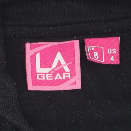 LA Gear Women's Black Pullover Hoodie Size 8