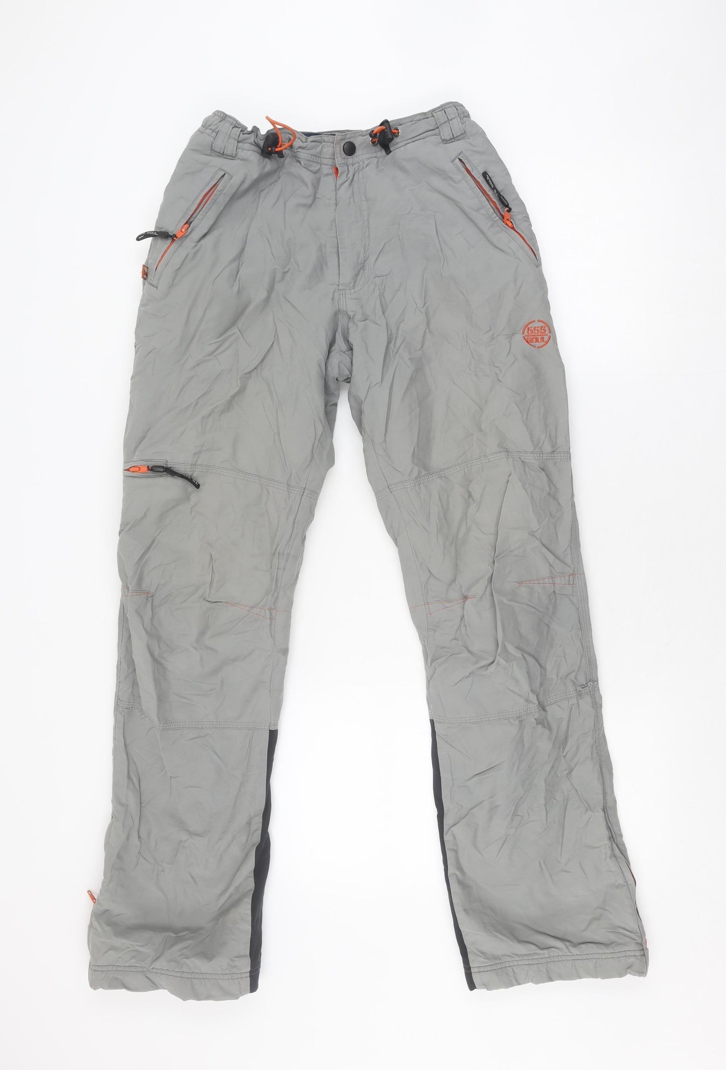 Triple Five Soul Men's Grey Jogger Trousers Size 6