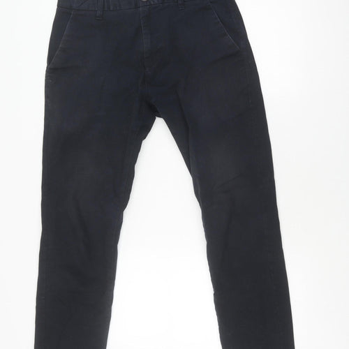 Next Men's Black Slim Fit Chino Trousers - 32R Casual Style