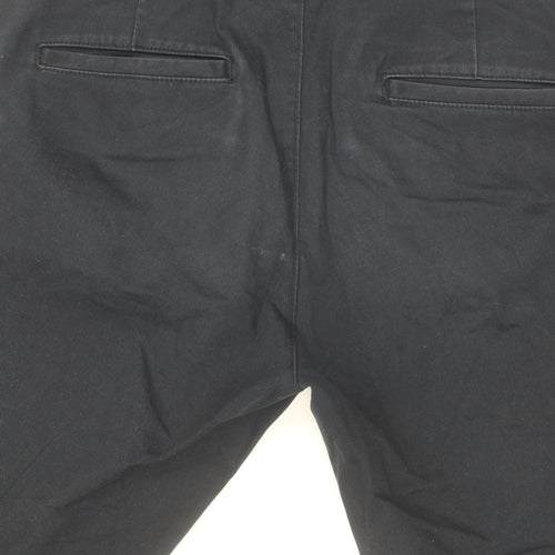 Next Men's Black Slim Fit Chino Trousers - 32R Casual Style
