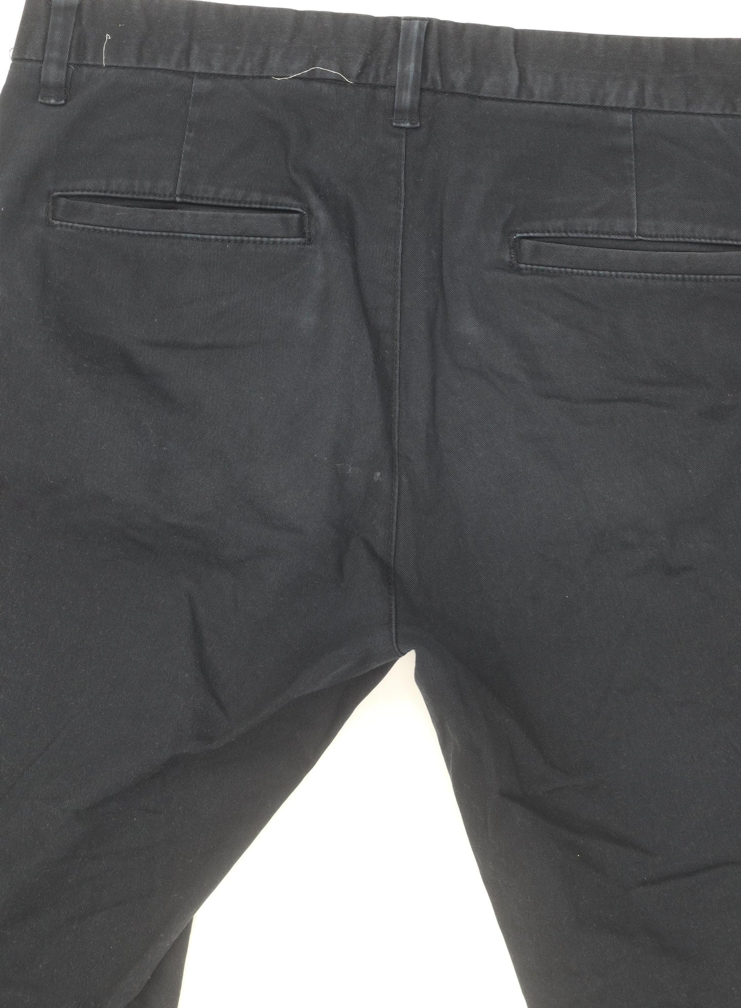 Next Men's Black Slim Fit Chino Trousers - 32R Casual Style