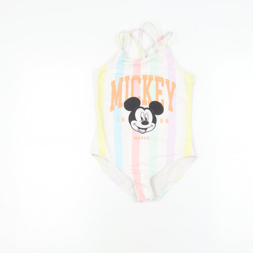Mickey Mouse Girls' Multicoloured One Piece Swimsuit - 9-10 Years