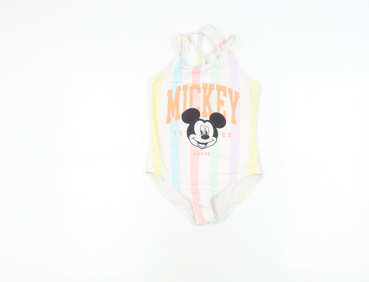 Mickey Mouse Girls' Multicoloured One Piece Swimsuit - 9-10 Years