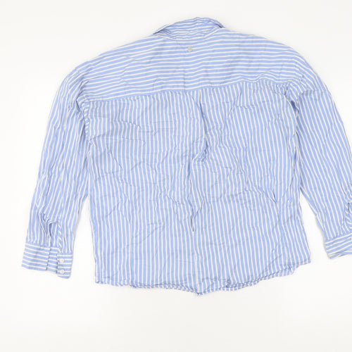 s.Oliver Women's Blue Striped Button-Up Shirt, UK 10
