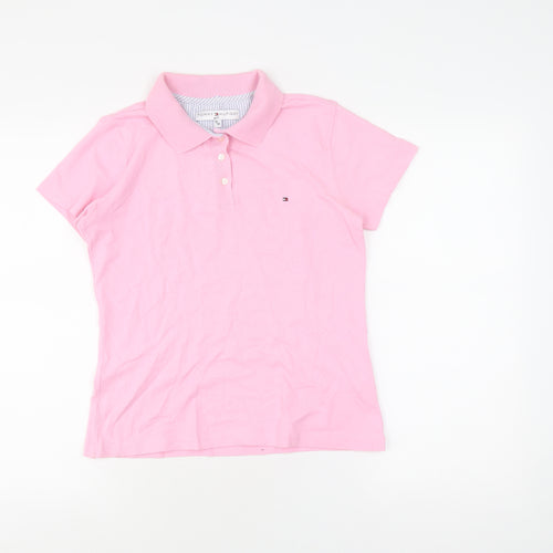 Tommy Hilfiger Pink Polo Shirt for Unisex Kids
