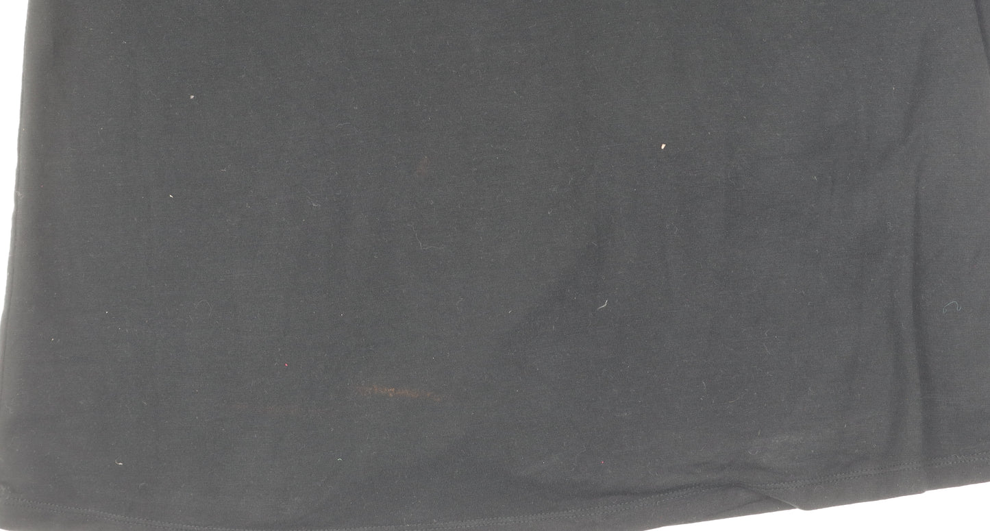 Boden Black 3/4 Sleeve V-Neck Women's Top Size 14