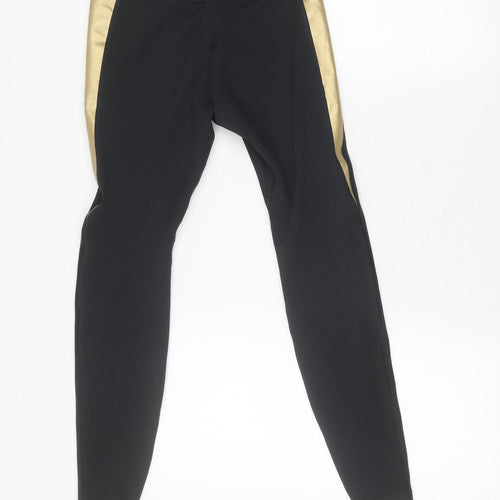 Nike Women's Black Gold Dri-Fit Running Leggings S