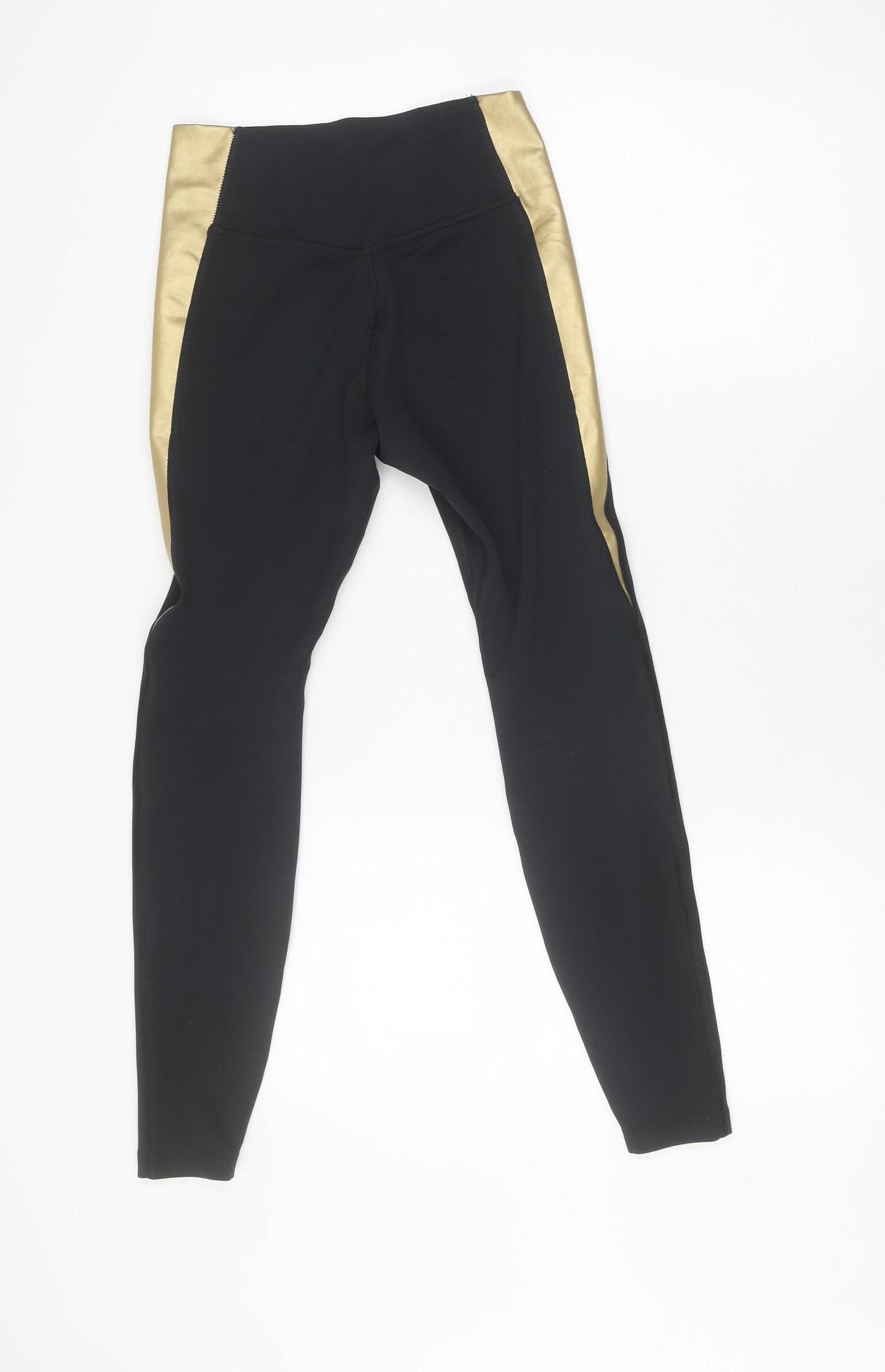 Nike Women's Black Gold Dri-Fit Running Leggings S