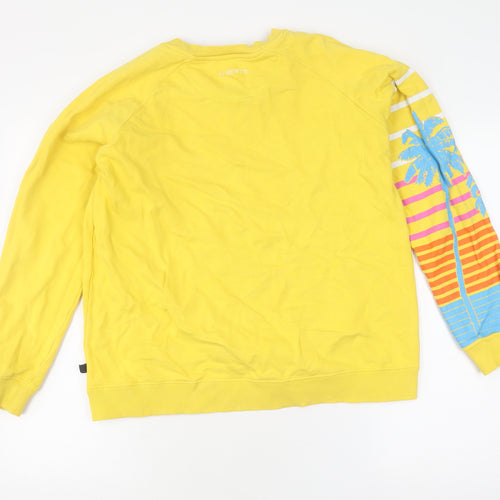 St. Bert's Yellow Unisex Sweatshirt, Size L, Beach Vibes