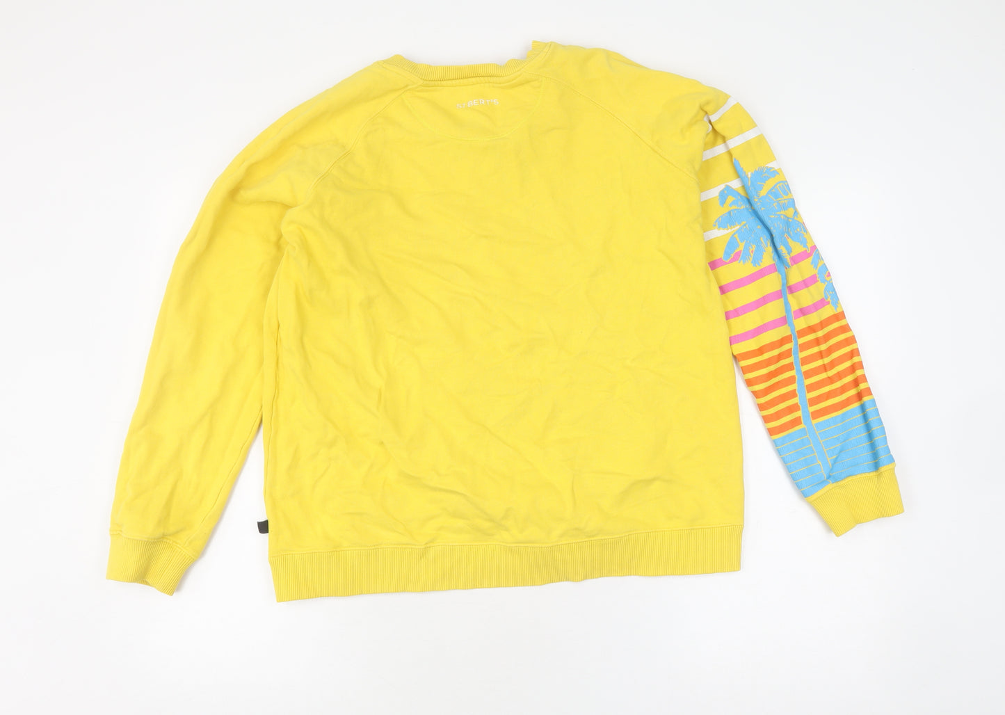 St. Bert's Yellow Unisex Sweatshirt, Size L, Beach Vibes