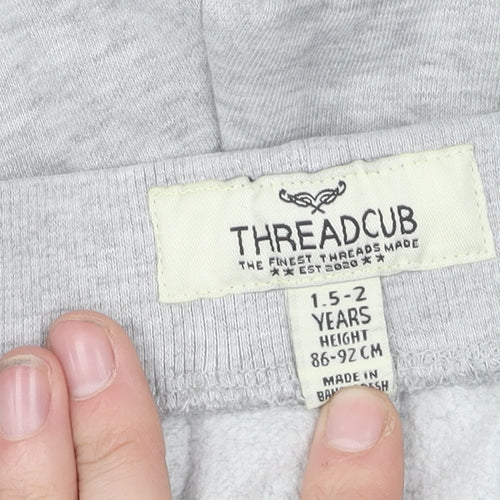 Threadcub Boys Grey Jogger Trousers - 2 Years