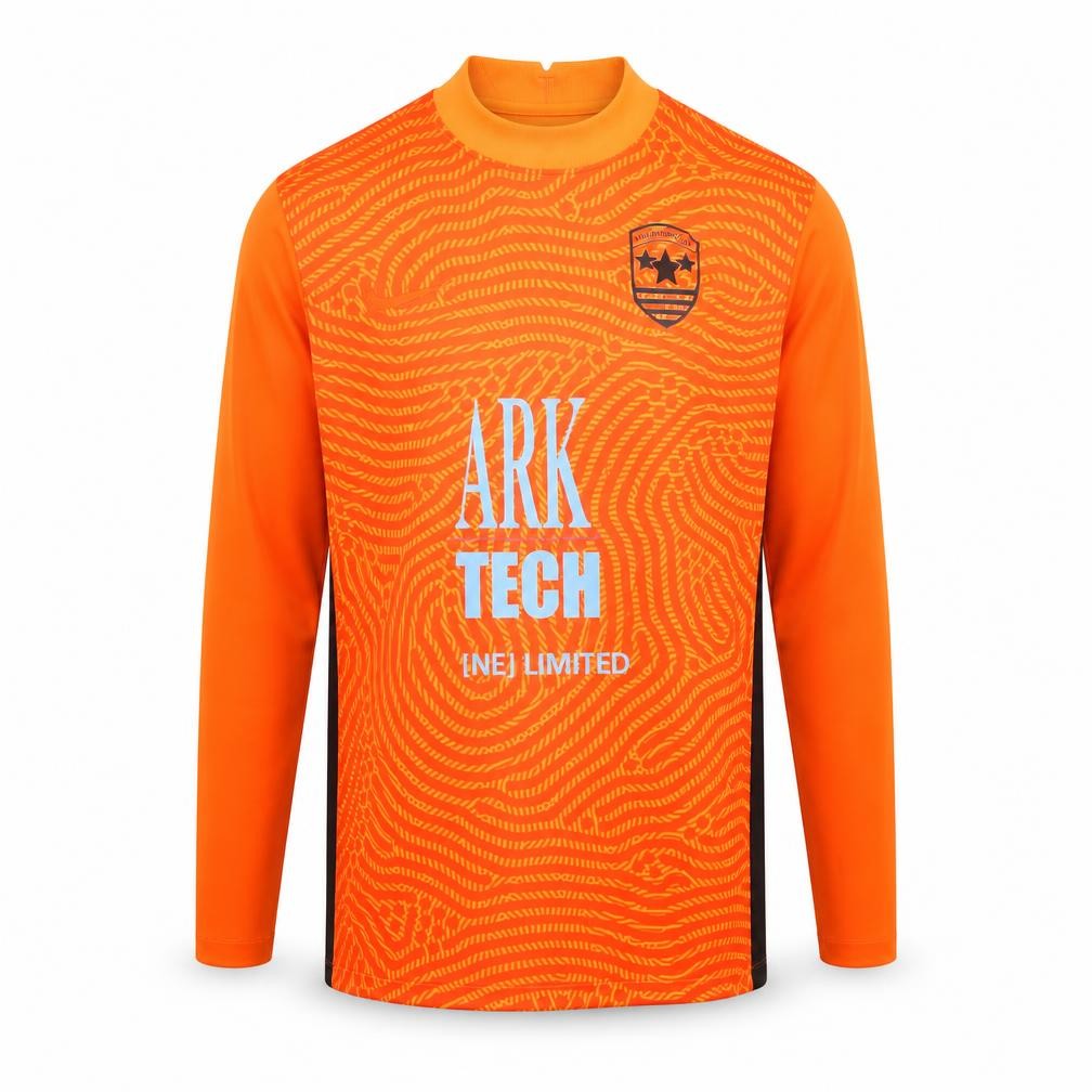 Front view of Nike Men's Orange Dri-FIT Jersey, M, Athletic Sportswear