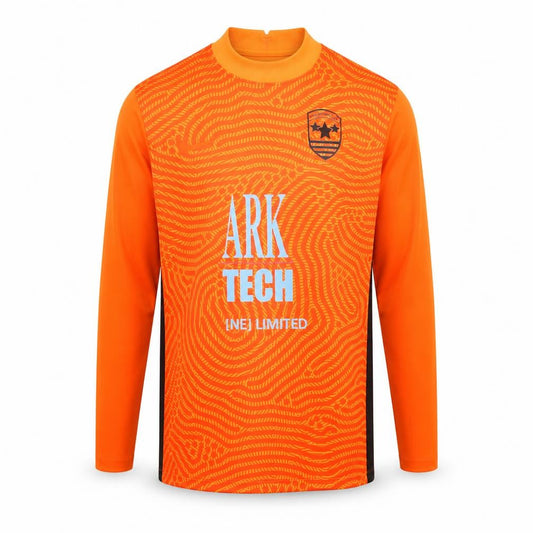 Front view of Nike Men's Orange Dri-FIT Jersey, M, Athletic Sportswear