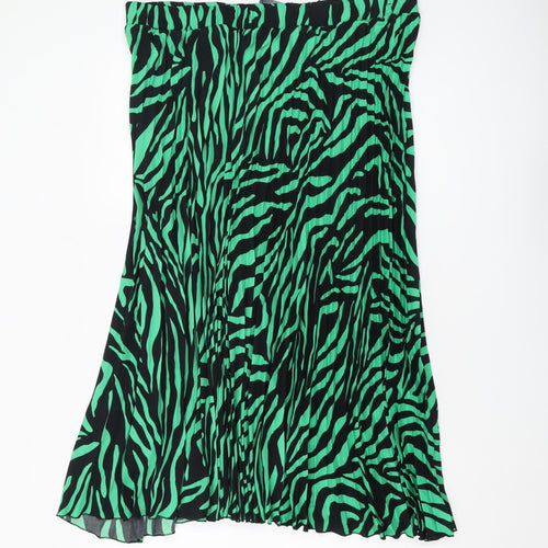 Marks and Spencer Women's Green Pleated Skirt Size 20
