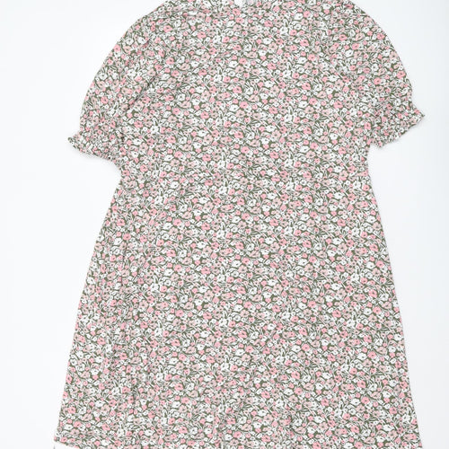 Marks and Spencer Women's Multicoloured Floral Shift Dress Size 20