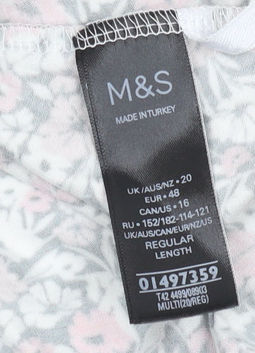 Marks and Spencer Women's Multicoloured Floral Shift Dress Size 20