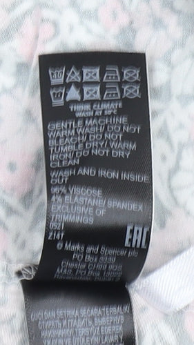 Marks and Spencer Women's Multicoloured Floral Shift Dress Size 20