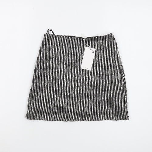 MNG Women's Black XS Knit Pencil Skirt