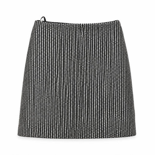 MNG Women's Black XS Knit Pencil Skirt