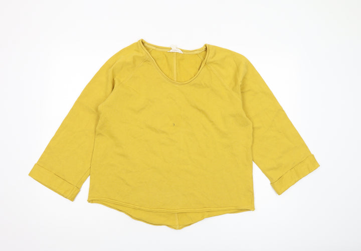 Marks and Spencer Women's Yellow T-Shirt, Small