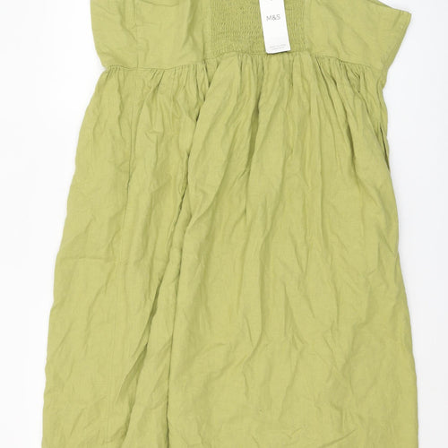 Marks and Spencer Green Sleeveless Dress Size 20