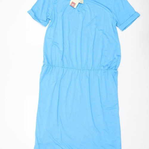 Cotton Traders Women's Blue Knee Length Dress Size 14